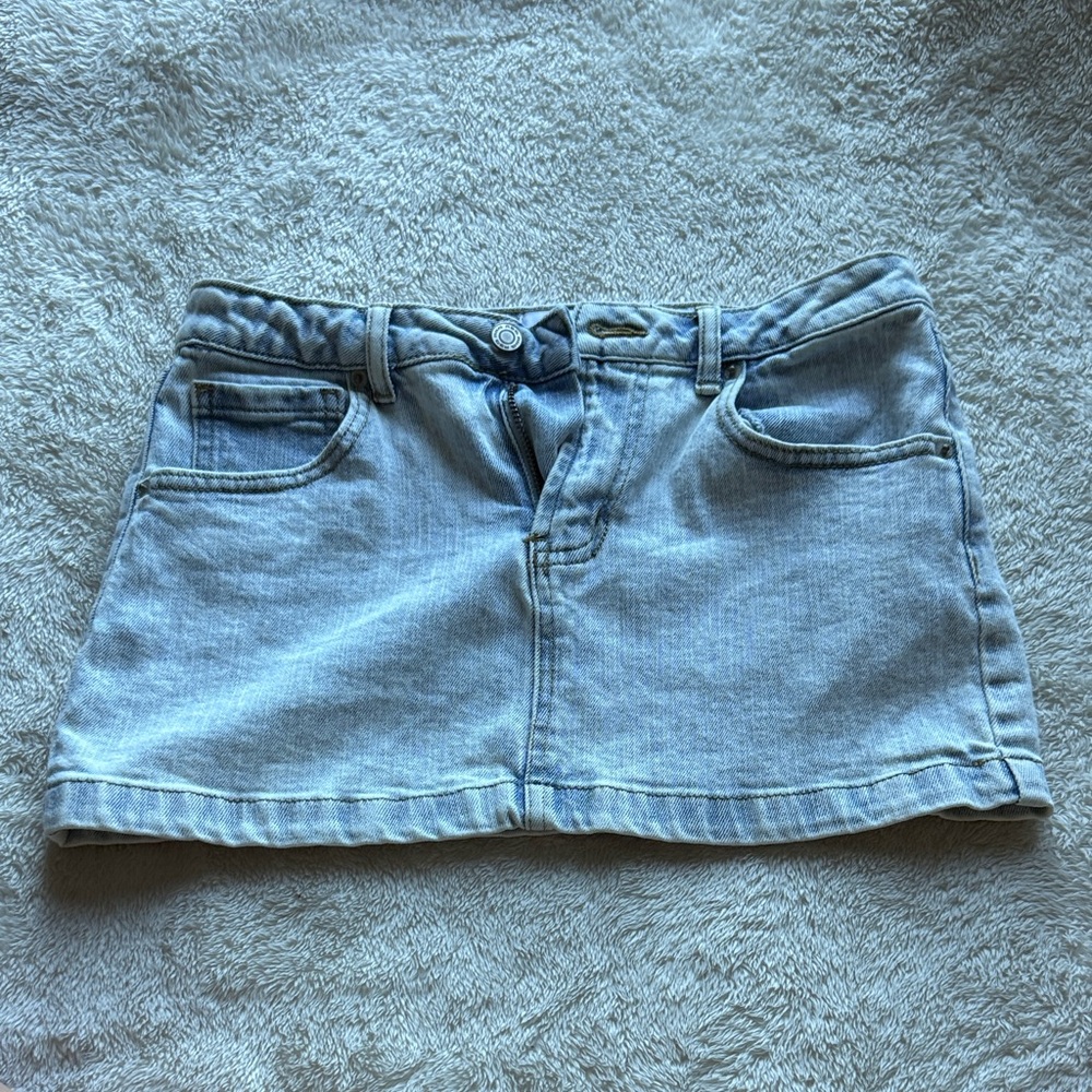 Light Blue Denim Skirt